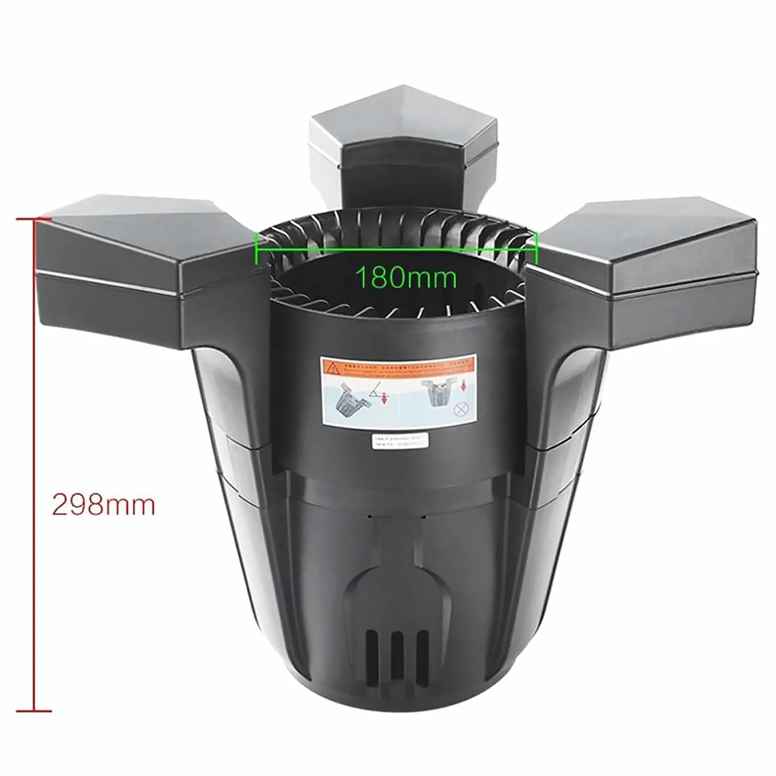 Skimmer galleggiante per piscine, 220 V, con aspirazione, detergente automatico per superfici per piscine e laghetti per pesci