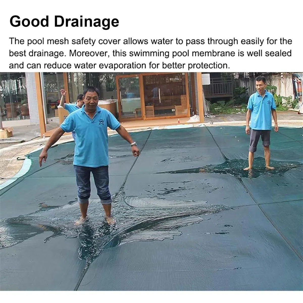 Inground Copertura di sicurezza per piscina, in rete verde, resistente, invernale, rotonda, per piscine interrate, 1,5 m/1,8 m/2,1 m/2,4 m/3 m/3,7 m/4,3 m/4,6 m/5,5 m/7,3 m grande (1 m x 1 m x 3 piedi