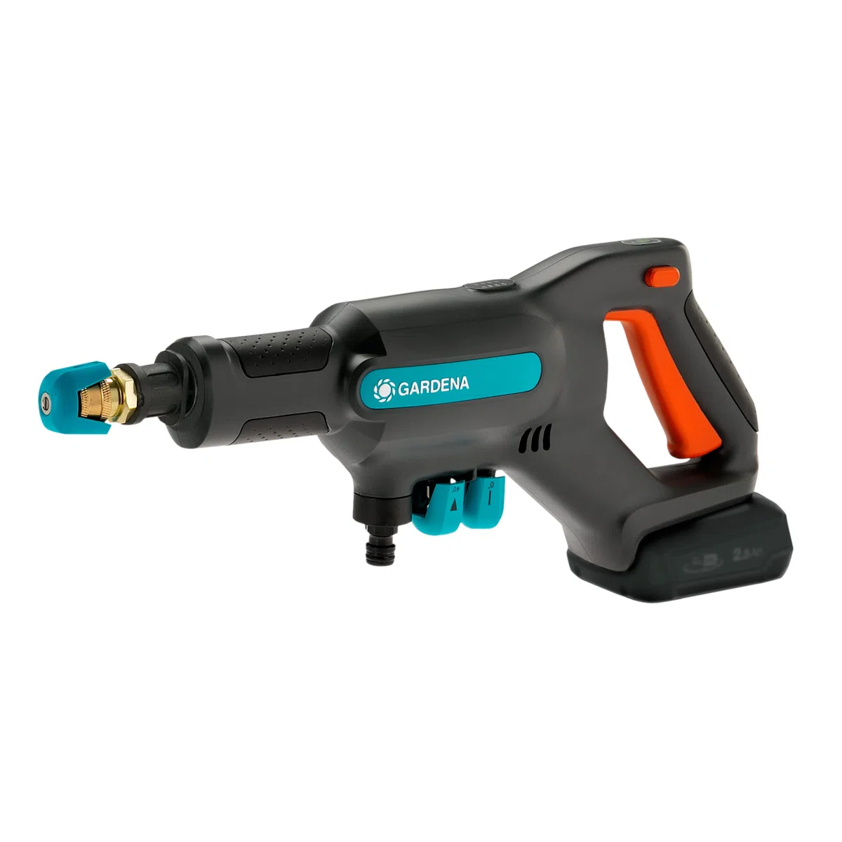 Gardena Idropulitrice Media Pressione A Batteria AquaClean 24/18V P4A Set Premium: Accessori aggiuntivi, Pressione dell'acqua regolabile, Ugelli intercambiabili, 3 modalità di pulizia (14800-31)
