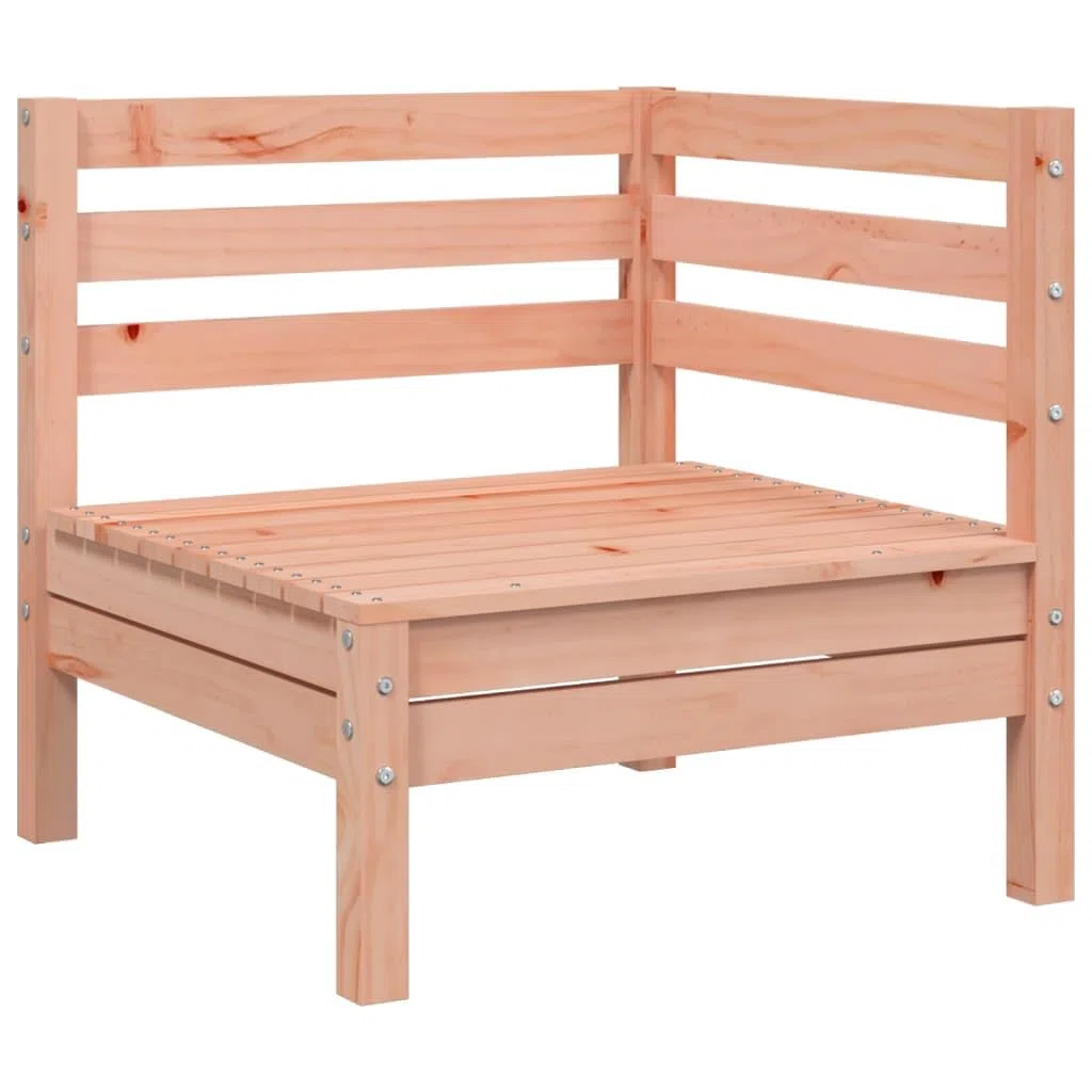 LAPOOH Divano da giardino a 3 posti in legno massello di Abete Douglas, divano giardino esterno, divano giardino terrazza, divani in terrazza, mobili da giardino esterno - 838045