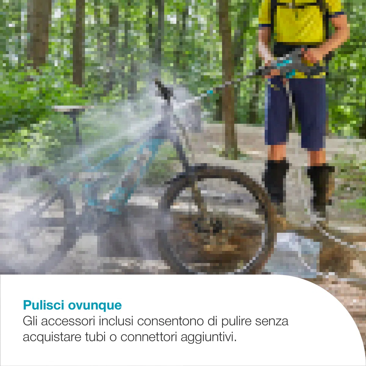 Gardena Idropulitrice Media Pressione A Batteria AquaClean 24/18V P4A Set Premium: Accessori aggiuntivi, Pressione dell'acqua regolabile, Ugelli intercambiabili, 3 modalità di pulizia (14800-31)