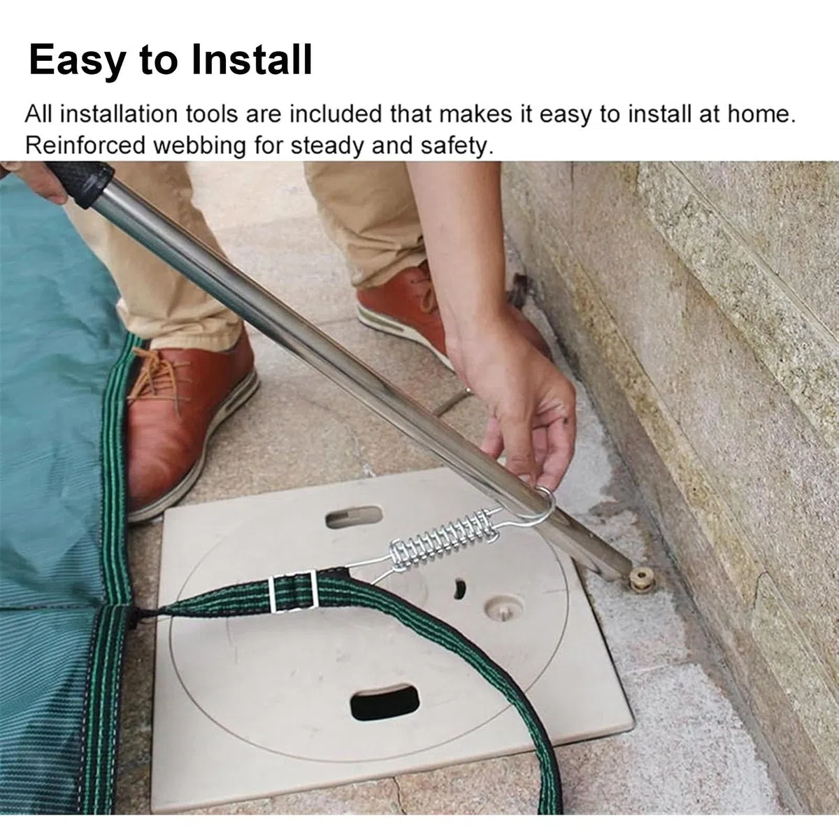 Inground Copertura di sicurezza per piscina, in rete verde, resistente, invernale, rotonda, per piscine interrate, 1,5 m/1,8 m/2,1 m/2,4 m/3 m/3,7 m/4,3 m/4,6 m/5,5 m/7,3 m grande (1 m x 1 m x 3 piedi