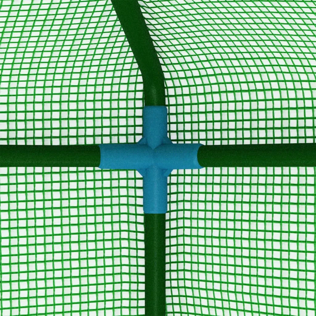 Serra con ripiani, in acciaio, 227 x 223 cm, per giardinaggio hobby, resistente alle intemperie, con ventilazione e telaio robusto, per balcone, terrazza, esterni, casetta di coltivazione e