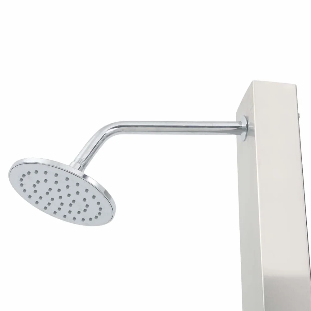 vidaXL Doccia da Giardino in Acciaio Inox Lineare