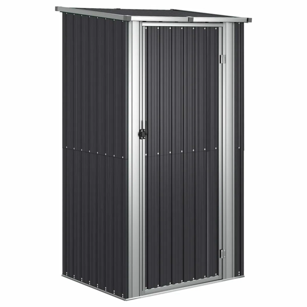 Capanno da Giardino Antracite 118,5x97x209,5 cm Acciaio Zincato,Capannone da Giardino,Casetta da Giardino,Casetta Attrezzi Giardino(SPU:150901)