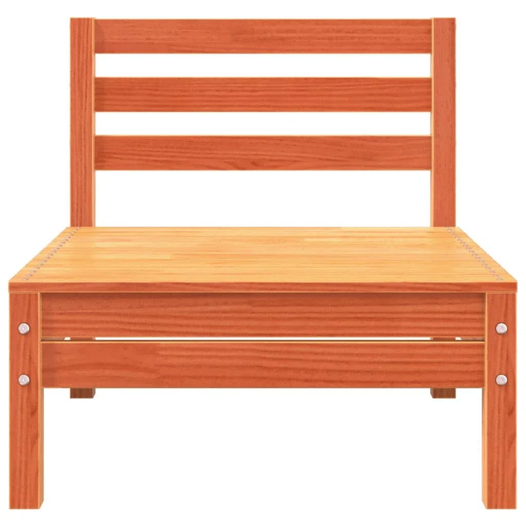 ZEYUAN Divano da Giardino a 3 Posti Marrone Cera Legno Massello Pino,Divano Giardino,Divano Giardino Esterno,Divano Giardino per Esterno-838037