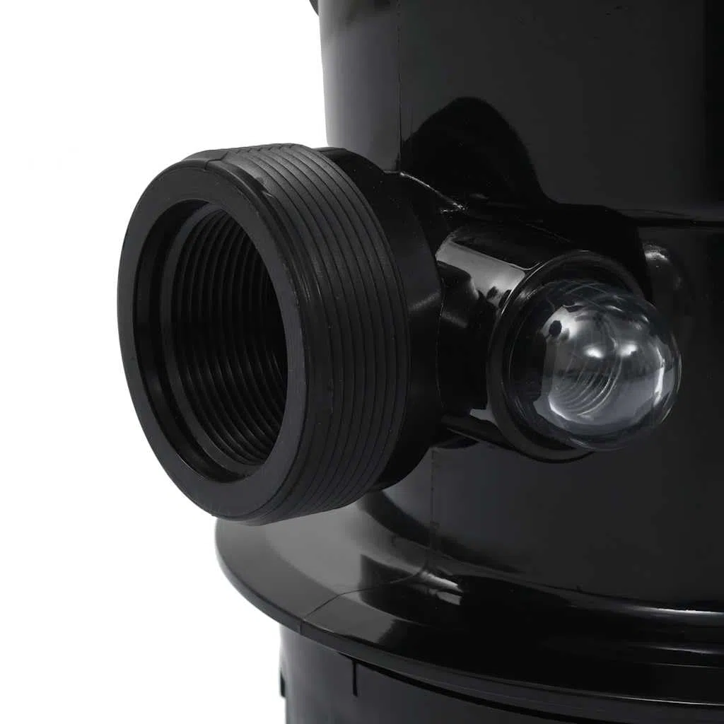 Valvola multiuso per filtro a sabbia da 1,5 pollici, valvola a 6 vie per filtro piscina ABS nero